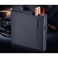 Hộp Đựng Thuốc Lá Kèm Bật Lửa Khò Tia Lửa Đỏ 20 Điếu Cao Cấp