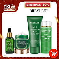 Set 4 Mỹ Phẩm BREYLEE Hỗ Trợ Giảm Mụn Chăm Sóc Da Mặt