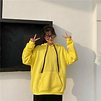 (HÌNH THẬT) ÁO KHOÁC HOODIE CHUI CỔ NỮ IN CHỮ NỔI FORM RỘNG CHÂT NỈ CỰC ĐẸP MẪU MỚI SIÊU HOT THỜI TRANG CAO CẤP RAG04