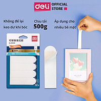 Băng dính băng keo 2 mặt dán tường tiện lợi Deli - 1x25x90 mm - 12 chiếc/set - 30026