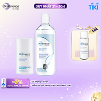 Combo chăm da sạch khỏe Bio Essence Bio-Water ( Kem chống nắng B5 Sunscreen SPF50+ PA++ 40ml + Nước tẩy trang Micellar Water 100ml)