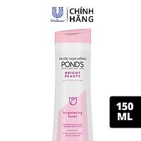 Nước Hoa Hồng Toner Pond'S Bright Beauty Làm Sáng Da Mờ Thâm Cân Bằng Ph Se Khít Lỗ Chân Lông 150ml