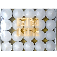Nến tealight không mùi không khói thời gian cháy 4 giờ (100 viên) - Trắng