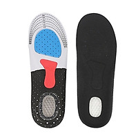 Insole Silica Gel Insole Comfortable Black 2pcs Remove The Foot Massage Healthy
