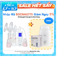 Combo máy hút sữa spectra 9 plus Hàn Quốc+máy hâm sữa fatz baby+30 túi trữ sữa unimom Bảo hành 24 tháng chọn size phểu 16/20/24/28/32mm