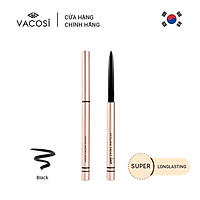 CHÌ VẶN KẺ MẮT VACOSI DẠNG GEL (ĐEN HUYỀN) Không Lem Không Trôi