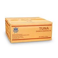 Sea Crown cá Ngừ xắt khúc ngâm dầu thực vật (NK Thái Lan)-Thùng 48 lon