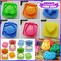 Bộ 6 Khuôn Cơm Vouller Hình Ngỗ Nghĩnh Tạo Sự Tò Mò Cho Bé - Hàng Chính Hãng