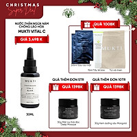 Tinh Chất Nước Thần Tăng Cường Vitamin C Sáng Da, Phục Hồi và Ngăn Ngừa Lão Hóa Mukti Vital C Elixir (30ml)