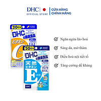 Combo Viên Uống DHC Trắng Hồng Và Mịn Màng (VitaminE & VitaminC)