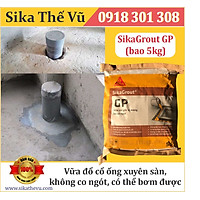 Vữa đổ chống thấm cổ ống xuyên sàn - SikaGrout GP (bao 5kg)