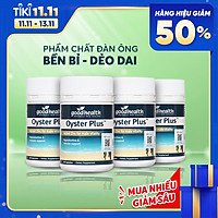 Combo 4 hộp Tinh Chất Hàu Biển Goodhealth Oyster Plus 30 Viên - Giúp Tăng Cường Sinh Lý - Cải Thiện Chất Lượng Tinh Trùng - Hàng Chính Hãng New Zealand