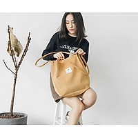 Túi vải canvas đeo vai đẹp bền dây đeo chắc chắn BK07