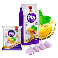380g Bánh pía KHOAI MÔN tự nhiên SẦU RIÊNG tươi - Pia Cake with NATURAL TARO, FRESH DURIAN and SALTED YOLK