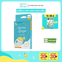 Miếng dán mụn dùng cho ban đêm (12 miếng) DERMA ANGEL