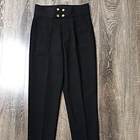 QUẦN BAGGY NỮ VẢI 4 CÚC BẤM HÀNG XUẤT DƯ