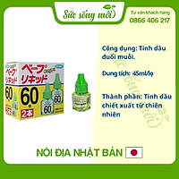 Hộp 2 Lọ Tinh Dầu Đuổi Muỗi Nhật Bản an toàn cho bé