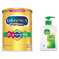 Bộ 1 lon sữa bột Enfagrow A+ Neuropro 4 Vị Không Đổi cho trẻ từ 2 – 6 tuổi – 1.7kg (Bao bì mới) – Tặng 1 chai nước rửa tay diệt khuẩn Dettol 250g