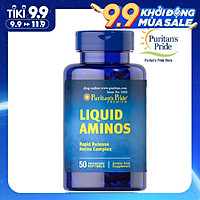 Thực Phẩm Chức Năng - Viên Uống Kích Thích Ăn Ngon, Hỗ Trợ Tăng Cơ, Tăng Cân Liquid Aminos (50 Viên)