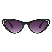 Retro Unisex Cat Eye Shape Women's Eyewear Anti-UV Sunglasses Purple