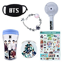 Combo quà tặng BTS 5 món tặng hình dán BTS