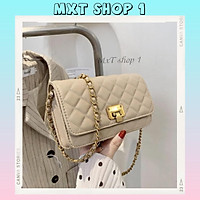 TÚI XÁCH ĐEO CHÉO NỮ TRẦN TRÁM NẮP GẬP SIÊU HOT BH 484