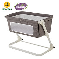 Nôi cũi ghép chung giường bố mẹ, có thể gập gọn và nâng hạ độ cao Mastela PL506 - tiêu chuẩn ASTM Mỹ