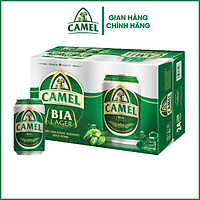 BIA CAMEL LAGER (XANH) 4,8% - Thùng 24 lon x 330ml