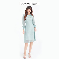 Đầm dáng xòe phối nơ GUMAC DB692