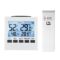 Máy Đo Độ Ẩm Nhiệt Độ Không Dây Màn Hình Kỹ Thuật Số LCD