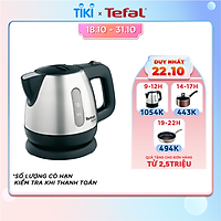 Bình đun siêu tốc Tefal BI81252A - 0.8L - Chất liệu inox không rỉ - Tự động ngắt điện khi nước sôi - Hàng chính hãng