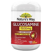 Viên uống Nature's Way Glucosamine 1500mg hỗ trợ xương khớp 180viên + 20viên bonus Nhập Khẩu Úc