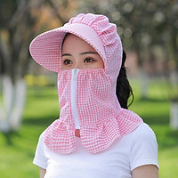Mũ chống nắng kèm khẩu trang chống tia UV [FREE SHIP