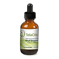 Teliaoils 100% Organic Oil Of Oregano - Super Strength over 86% Carvacrol - Pharmaceutical Grade Wild Oregano Oil from the mountains of Greece - Undiluted, Certified, 100% Oregano Essential Oil - 1 oz
