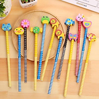 Dụng cụ học tập, bộ 5 món bút chì, kéo cắt giấy,gôm tẩy bút chì, gọt bút chì_quà tặng học sinh
