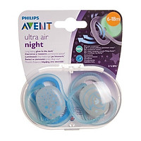 Núm Ty Ngậm Ultra Air Night (Ban Đêm) Phlips Avent Cho Bé Từ 6-18 tháng, 2 chiếc/hộp SCF 376/21 - Màu Ngẫu Nhiên