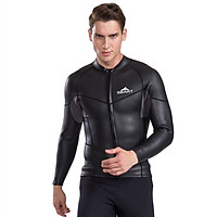 Men's Wetsuit Jacket 2mm Neoprene Swim Thickening Diving Coat Snorkeling Clothing Top