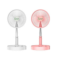 Quạt Mini Cắm Sạc USB, Quạt Để Bàn Gấp Gọn 3 Chế Độ Có Thể Kéo Dài Cao Thấp, Xoay 180 Độ Model FS168 - Hàng Chính Hãng