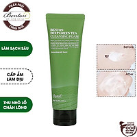 Sữa Rửa Mặt Làm Sạch Sâu Cấp Ẩm Chiết Xuất Trà Xanh Benton Deep Green Tea Cleansing Foam 120g