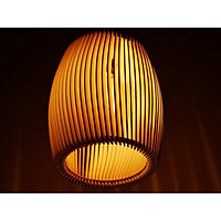 1 Tặng 1 - Đèn gỗ trang trí đan xen vuông chi tiết dùng trang trí nhà ở, khách sạn