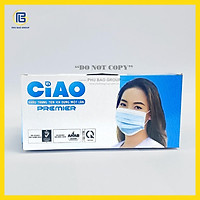 Khẩu trang y tế CiAO 2 lớp màu Xanh đa năng chống thấm nước (40 Cái/Hộp)