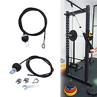 2 Set 5mm 2m Fitness DIY Pulley Cable Rope System for Biceps Back Home Gym
