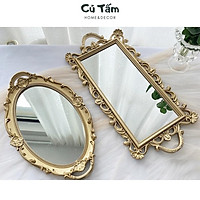 Gương trang điểm, phụ kiện chụp ảnh, phong cách royal cổ điển