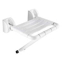 Wall Mounted Bathroom Foldable Stool 330 Lbs Bearing Weight Non-slip Folding Shower Seat Entryway Stool Bench Wall Bath