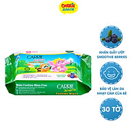 Khăn Giấy Ướt Carrie Junior Funtime Smoothie Berries 30 tờ/ gói