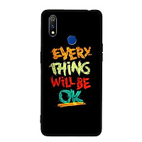 Ốp lưng cứng cho Realme 3 - Viền TPU dẻo - 0198 EVERYTHINGOK - Hàng Chính Hãng