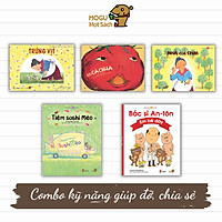 Combo Kỹ Năng Sống cho trẻ - Giúp đỡ, chia sẻ với mọi người xung quanh thật vui! - Bao gồm: Bác sĩ Anton - Em bé đây, Tiệm Sushi Mèo, Nhà của chim, Trứng Vịt, Cô cà chua.