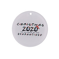 Christmas Tree Decoration Pendant with Lanyard 7.2cm/2.8in Christmas Tree Festival Ornaments for Home 2020