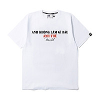 Áo thun Teeworld Anh Không Làm Gì Đâu AKLGĐ T-shirt Trắng Đen Form Rộng Unisex Nam Nữ
