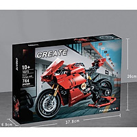 Bộ Lắp Ráp Mô Tô Technic Ducati hộp số 2 cấp 764 chi tiết